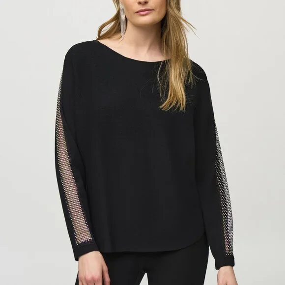 Sequined studded Ribkoff swaeter - Picture 3 of 4